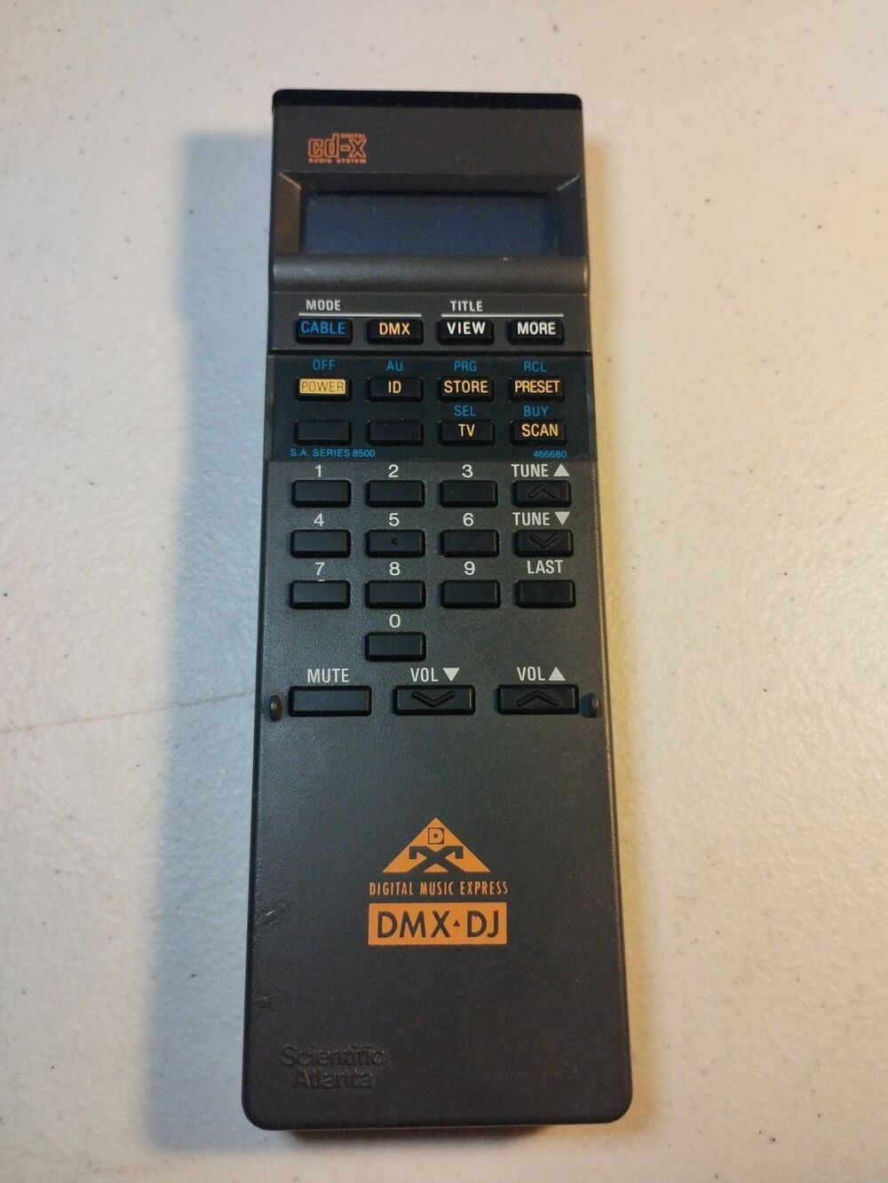Scientific Atlanta DMR-28 Digital Music Express DMX-DJ Multi-Function Remote